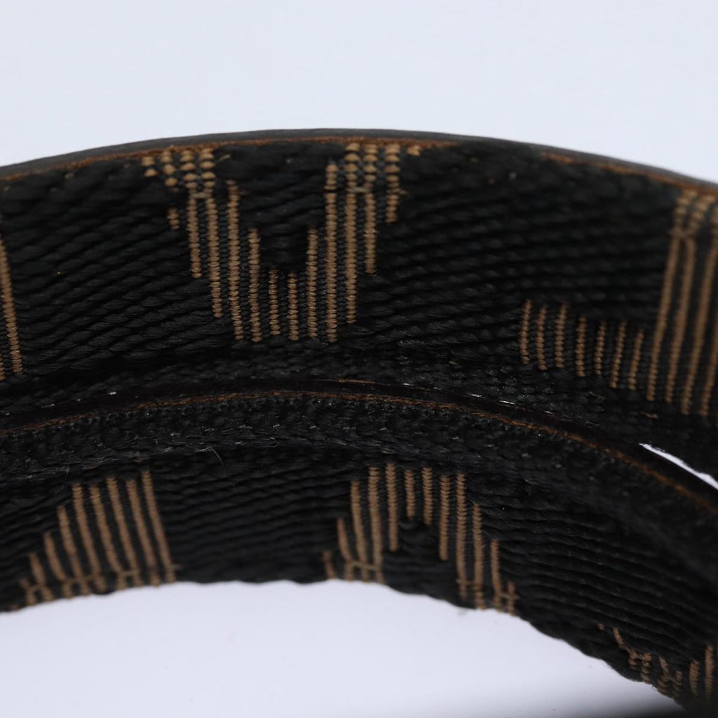 FENDI Zucca Canvas Hand Bag Brown Black Silveram6735