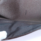 FENDI Zucca Canvas Long Wallet Black Brown Silveram6788