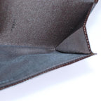 FENDI Zucca Canvas Long Wallet Black Brown Silveram6788