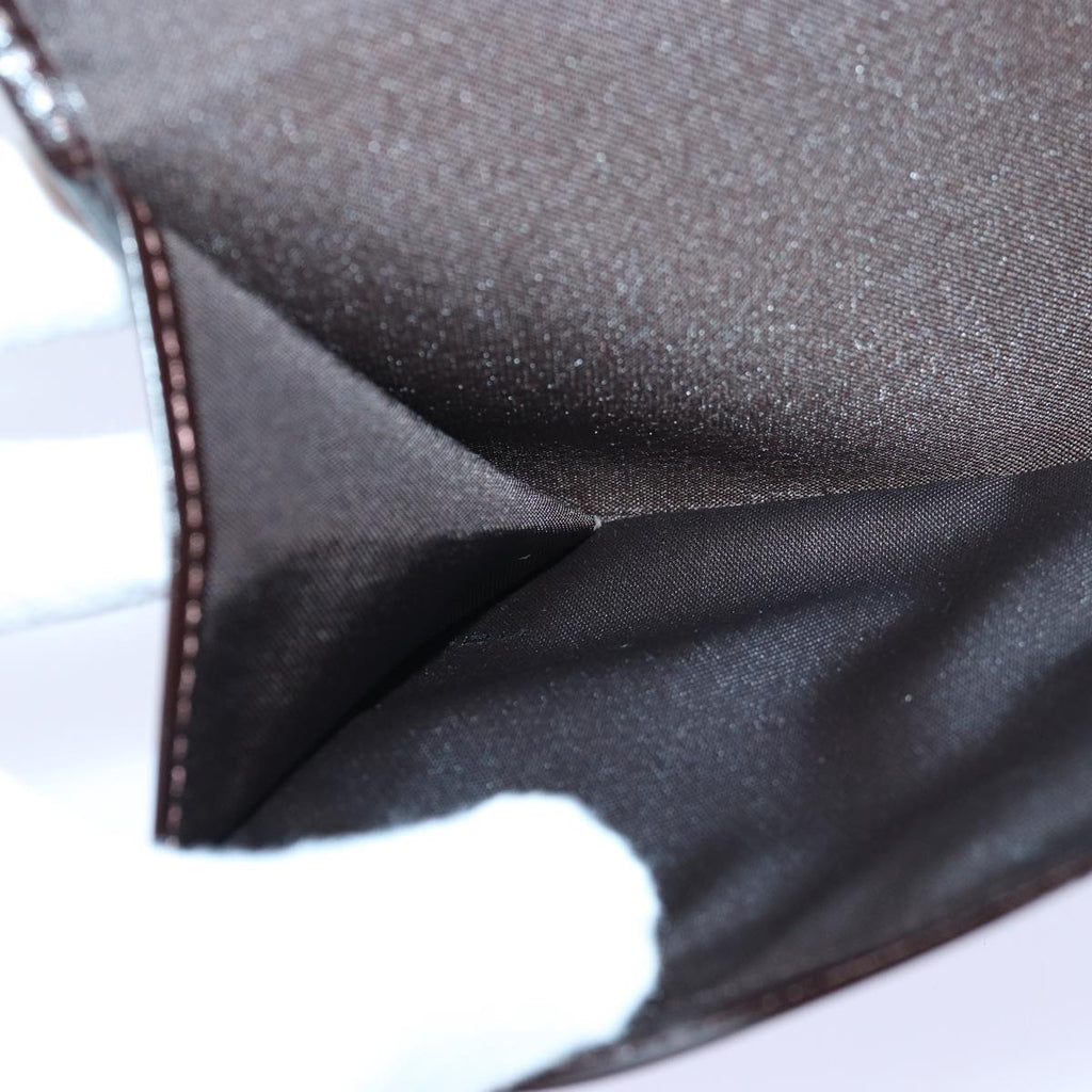 FENDI Zucca Canvas Long Wallet Black Brown Silveram6788