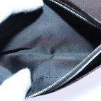 FENDI Zucca Canvas Long Wallet Black Brown Silveram6788