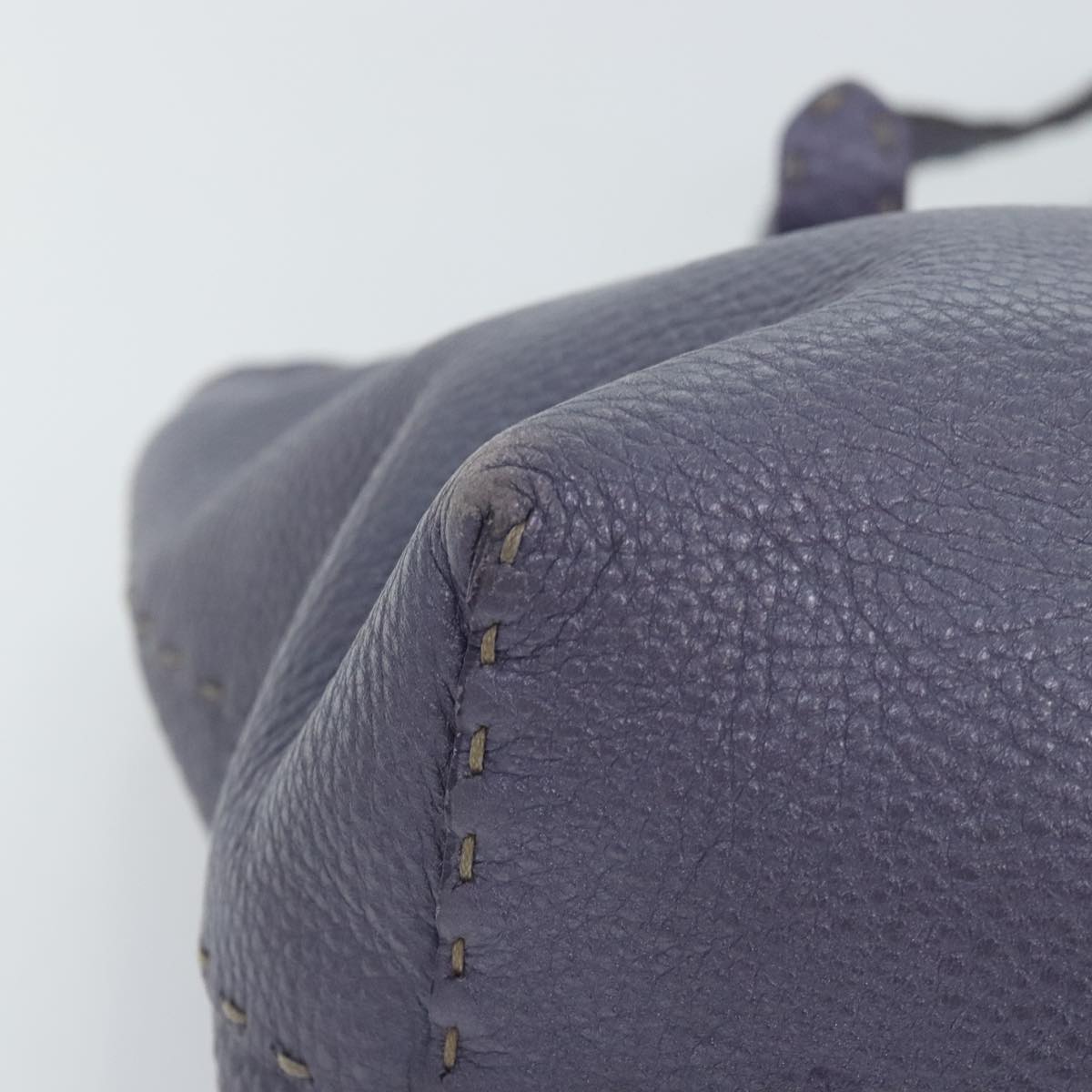 FENDI Celeria Tote Bag Leather Purpleam6831