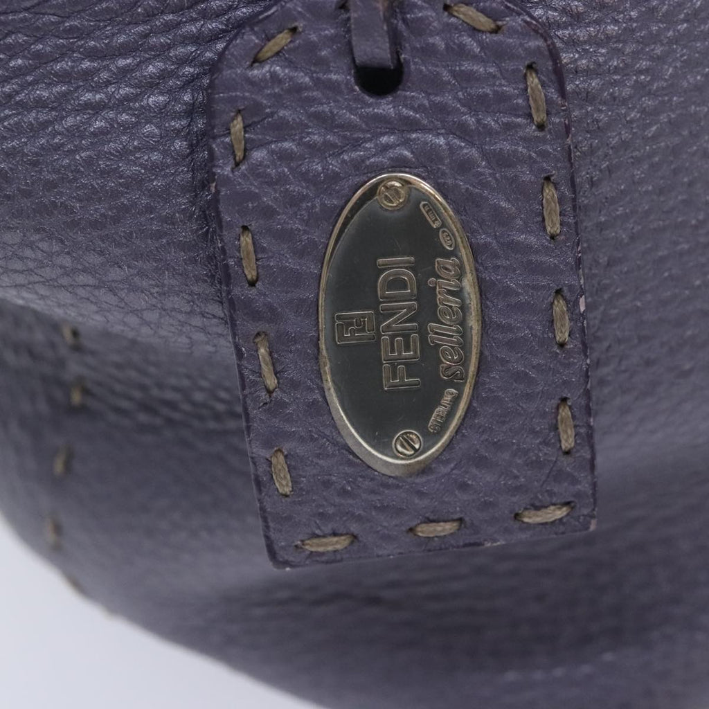 FENDI Celeria Tote Bag Leather Purpleam6831