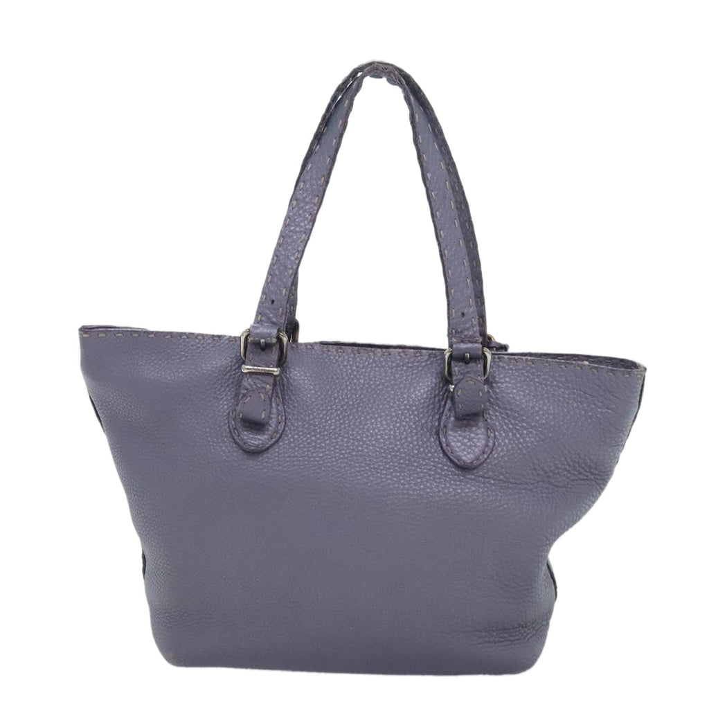 FENDI Celeria Tote Bag Leather Purpleam6831