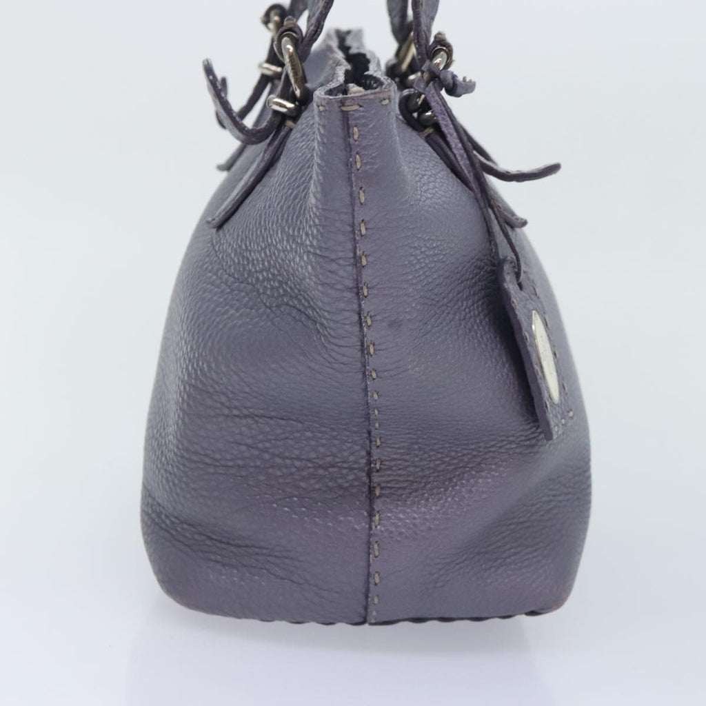 FENDI Celeria Tote Bag Leather Purpleam6831
