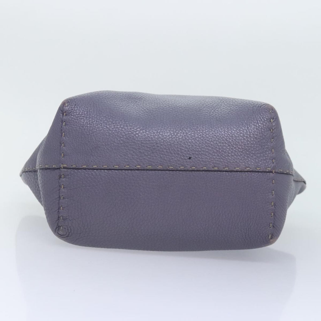 FENDI Celeria Tote Bag Leather Purpleam6831