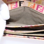 FENDI Zucchino Canvas Wallet Beige Goldam6889