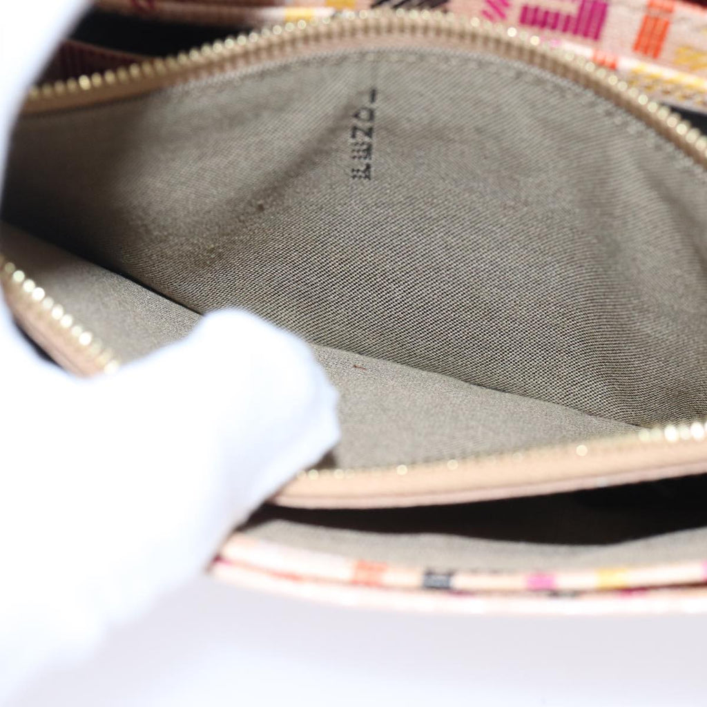 FENDI Zucchino Canvas Wallet Beige Goldam6889