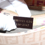 FENDI Zucchino Canvas Wallet Beige Goldam6889