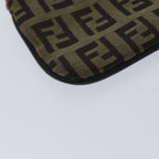 FENDI Zucchino Canvas Coin Purse Beigeam6906
