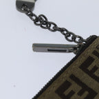 FENDI Zucchino Canvas Coin Purse Beigeam6906