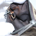 FENDI Zucchino Canvas Coin Purse Beigeam6906