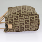 FENDI Zucchino Canvas Hand Bag Beigeam7218