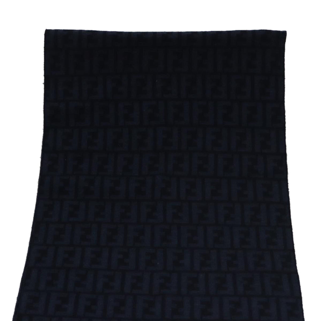 FENDI Zucca Canvas Scarf Wool Beigeam7263