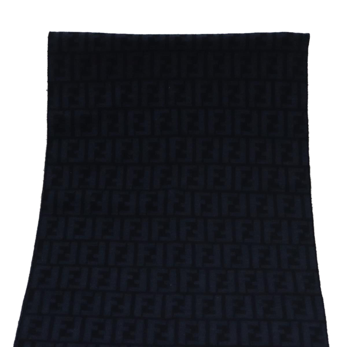 FENDI Zucca Canvas Scarf Wool Beigeam7263