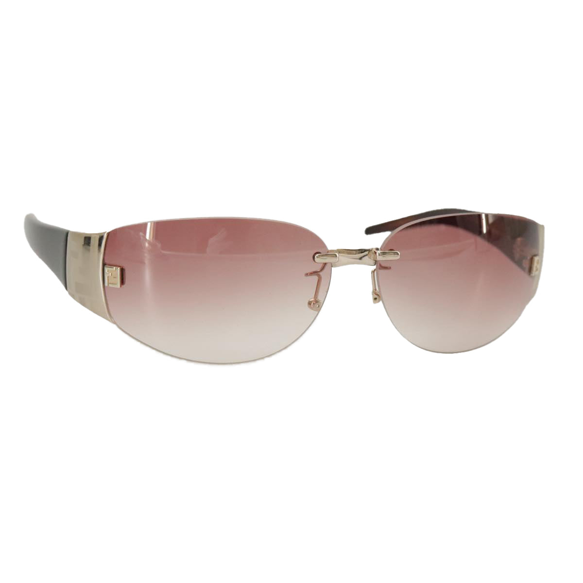 FENDI Sunglasses Plastic Pink Silveram7300