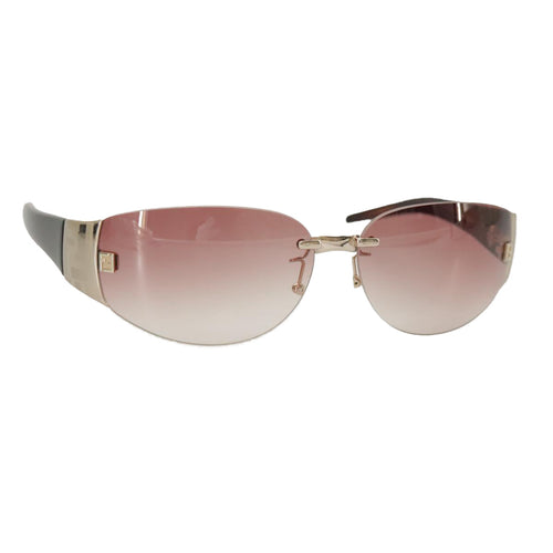 FENDI Sunglasses Plastic Pink Silveram7300