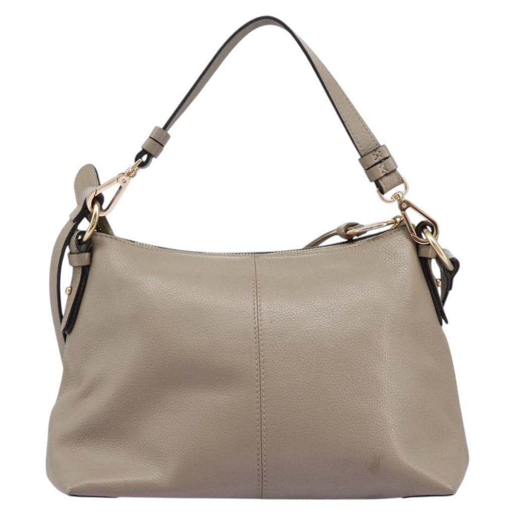 See by Chloe Shoulder Bag Leather Suede 2way Beige Gold am7344