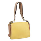 Chloe Shoulder Bag Leather Beige Gold am7495