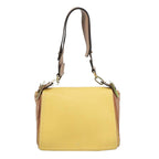 Chloe Shoulder Bag Leather Beige Gold am7495