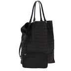 FENDI Zucchino Canvas Tote Bag Brownam7529