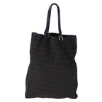 FENDI Zucchino Canvas Tote Bag Brownam7529