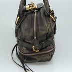 Chloe Paddington Shoulder Bag Leather Brown am7569