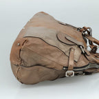 Chloe Paddington Tote Bag Leather Gold Tone am7570