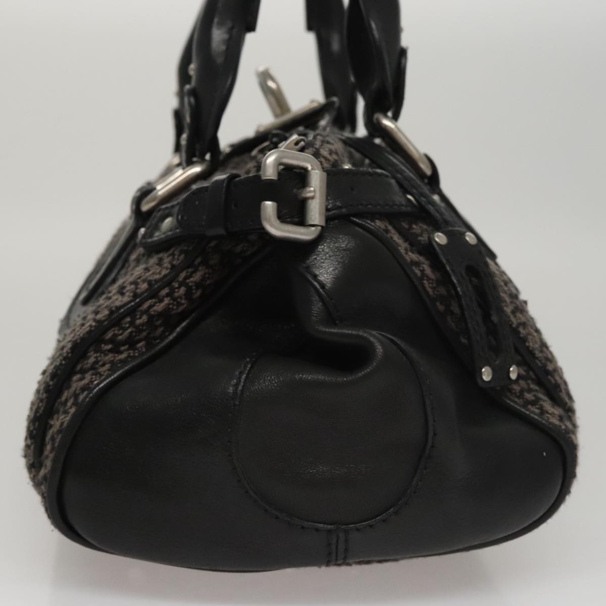 Chloe Paddington Hand Bag Canvas Gray Silver am7572