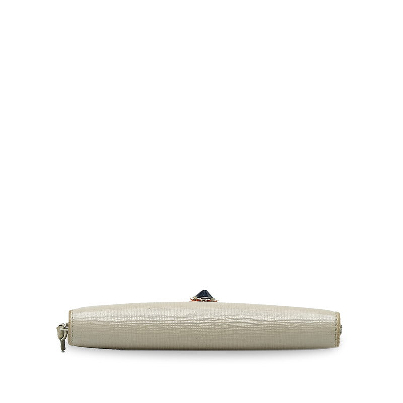 Fendi Leather Flower Zip-Around Long Wallet 8M0299