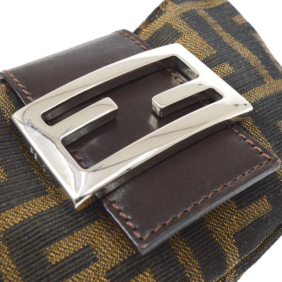 FENDI Zucca Mini Hand Bag Brown ao34480