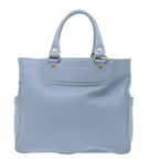 CELINE Boogie Bag Hand Bag Leather Blue  ar10054B
