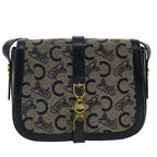 CELINE C Macadam Canvas Shoulder Bag Navy  ar10062