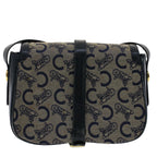 CELINE C Macadam Canvas Shoulder Bag Navy  ar10062