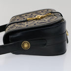 CELINE C Macadam Canvas Shoulder Bag Navy  ar10062