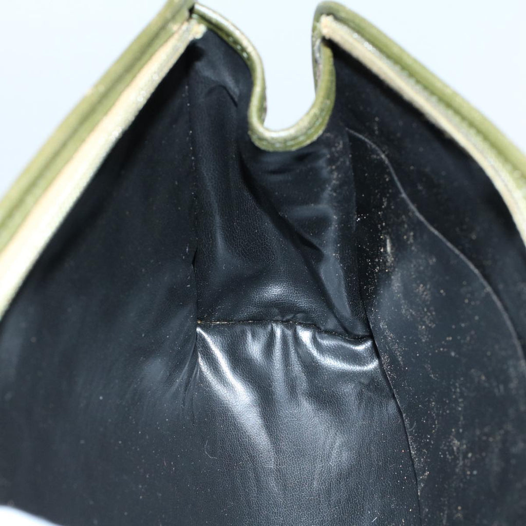 FENDI Zucchino Canvas Clutch Bag Vintage Brownar10173