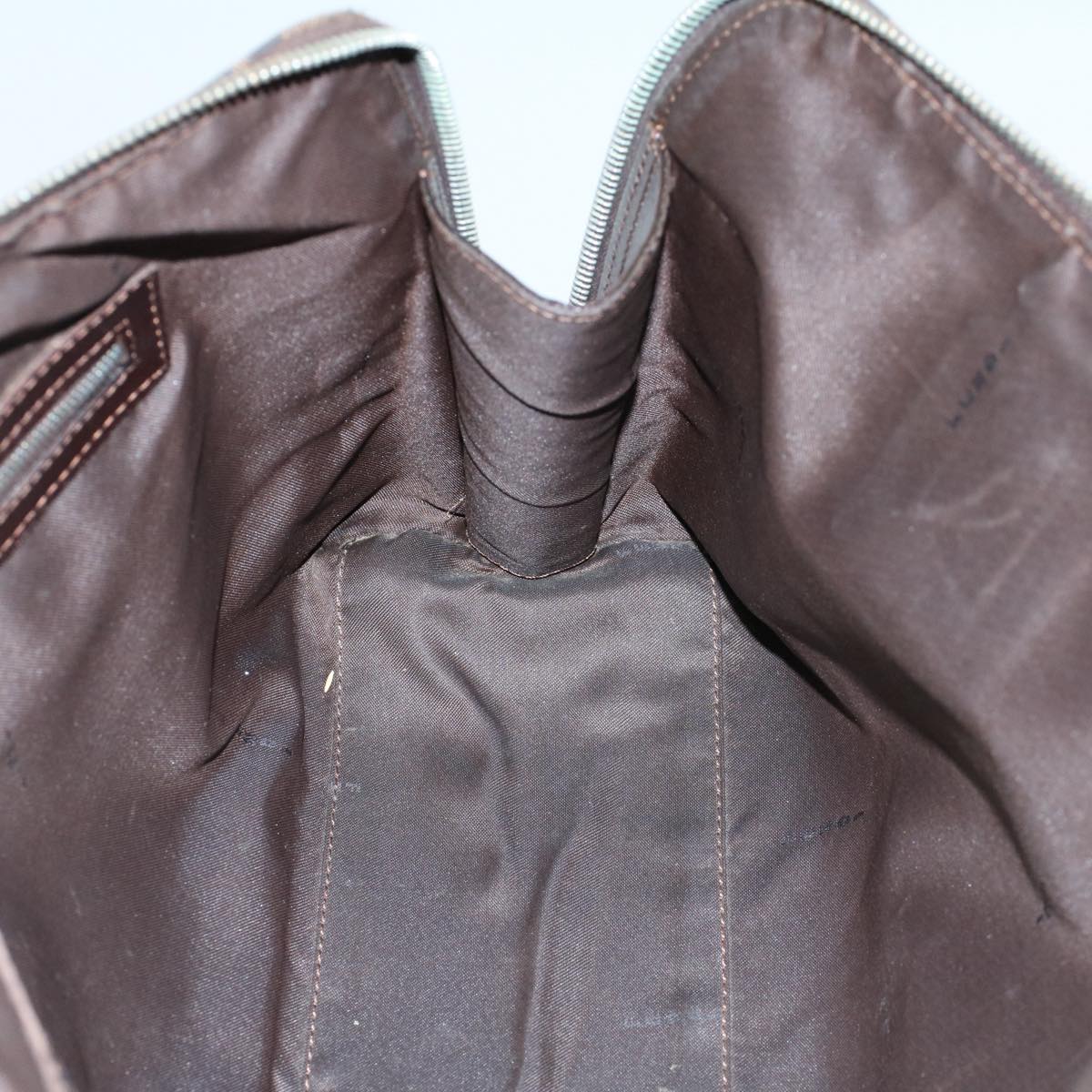 FENDI Zucca Canvas Shoulder Bag Black Brownar10174