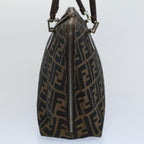 FENDI Zucca Canvas Shoulder Bag Black Brownar10174