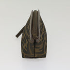 FENDI Zucca Canvas Pouch Black Brownar10187