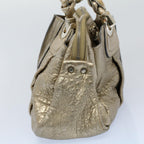 Chloe Shoulder Bag Leather Gold Tone ar10282