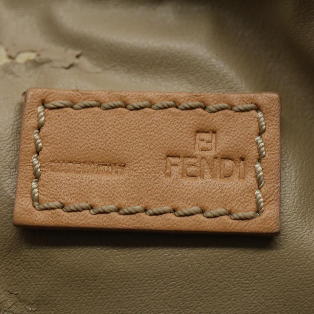 FENDI Zucchino Canvas Hand Bag Bluear10327