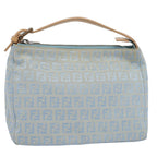 FENDI Zucchino Canvas Hand Bag Bluear10327