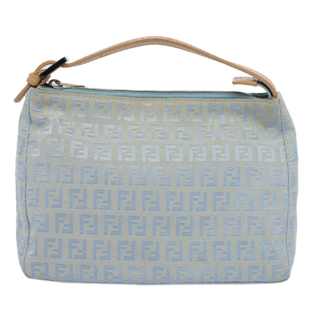 FENDI Zucchino Canvas Hand Bag Bluear10327