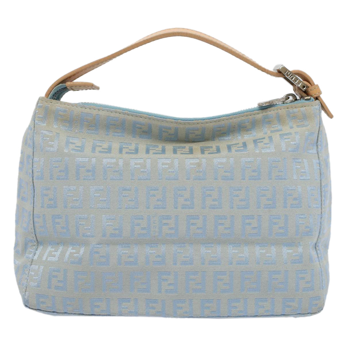 FENDI Zucchino Canvas Hand Bag Bluear10327