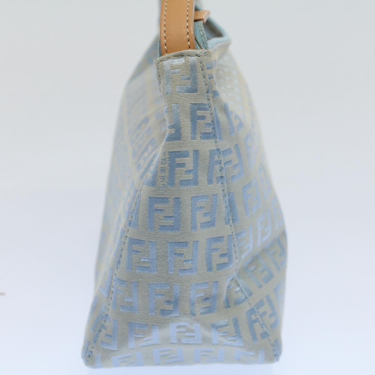 FENDI Zucchino Canvas Hand Bag Bluear10327