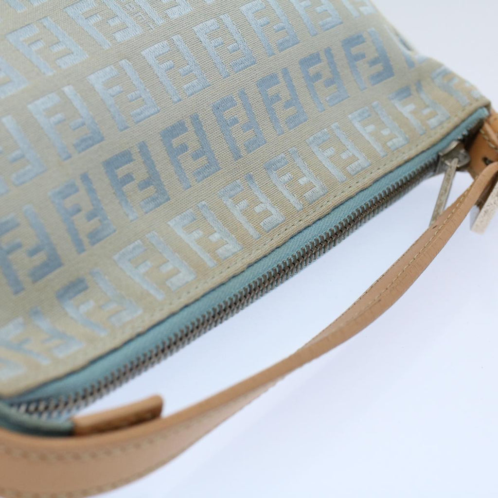 FENDI Zucchino Canvas Hand Bag Bluear10327