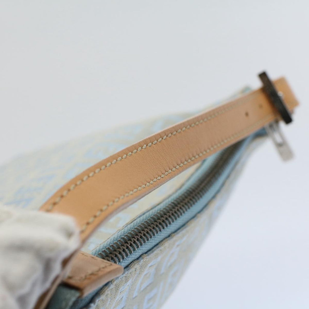 FENDI Zucchino Canvas Hand Bag Bluear10327