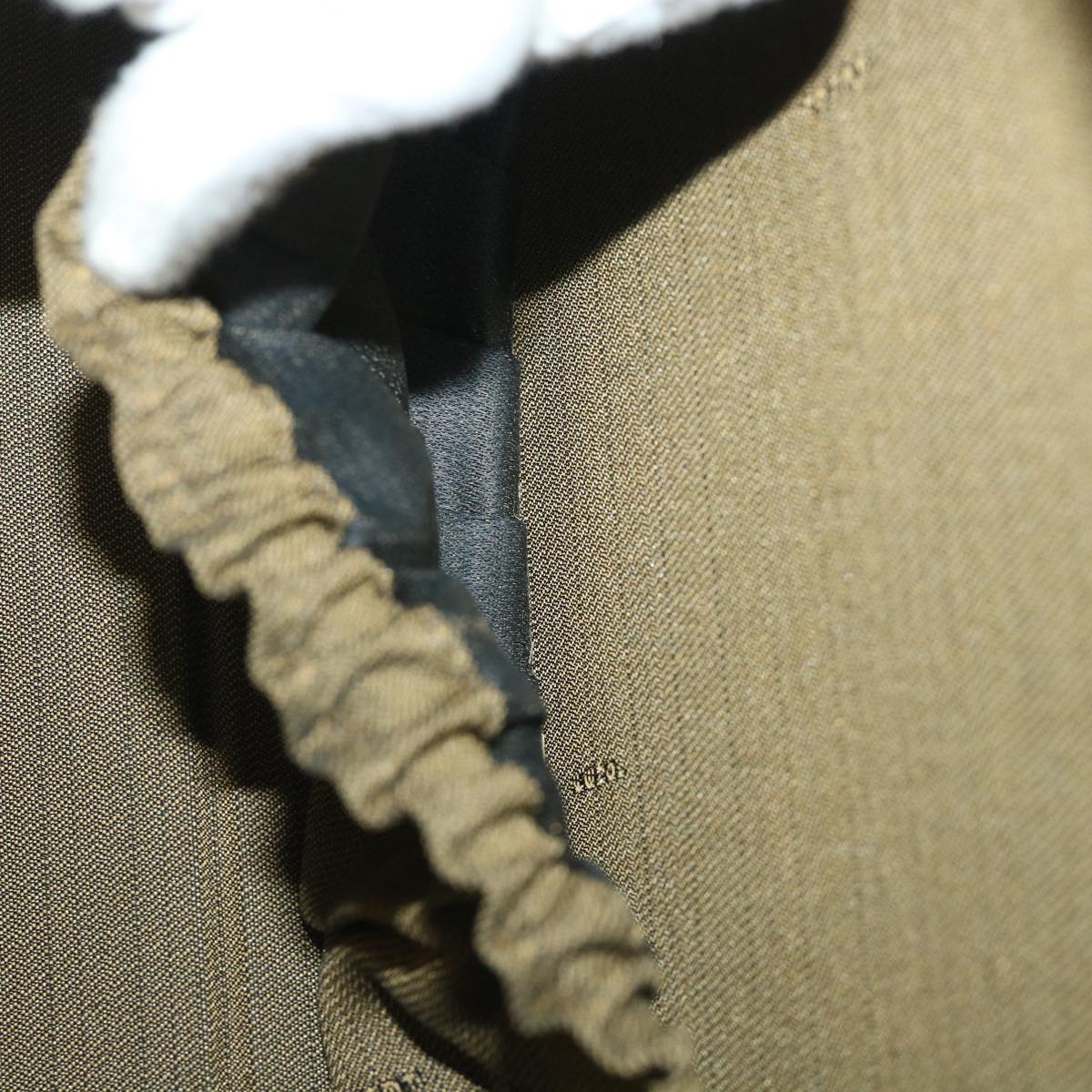 FENDI Zucca Canvas Hand Bag 2way Black Brownar10368B