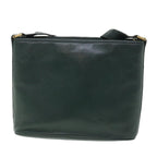 CELINE Shoulder Bag Leather Green  ar10370B