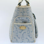 CELINE Paris Macadam Canvas Boogie Bag Hand Bag Light Blue  ar10376B